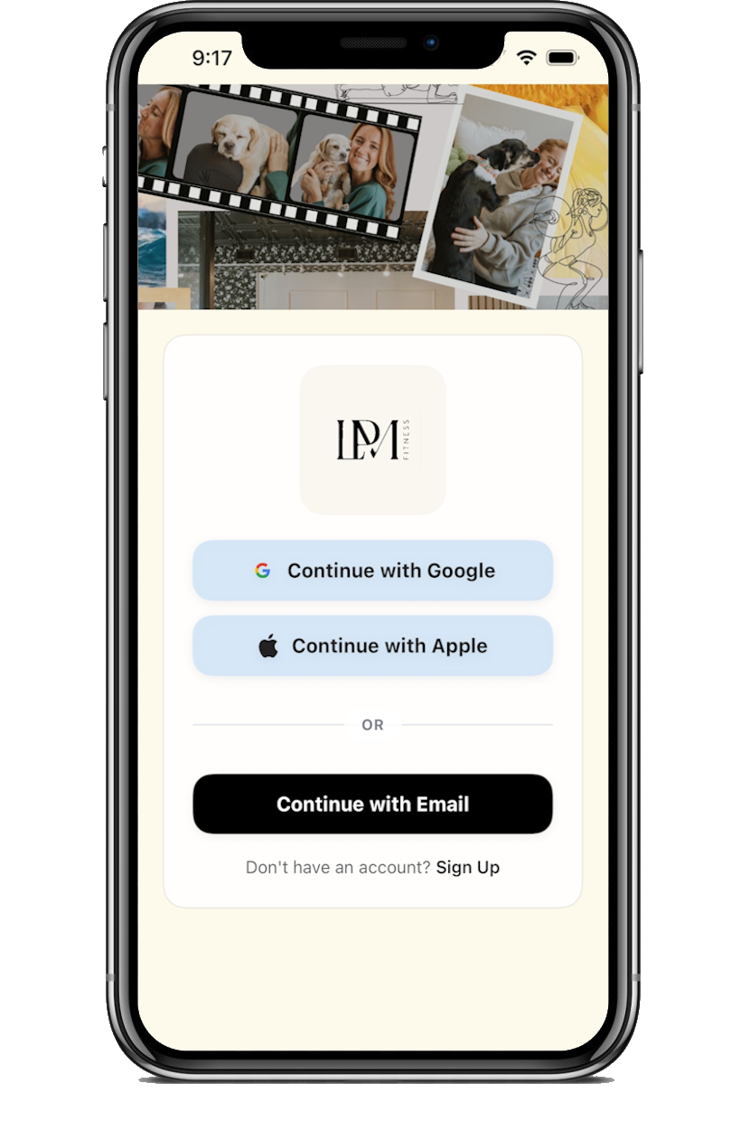 Custom fitness brand app