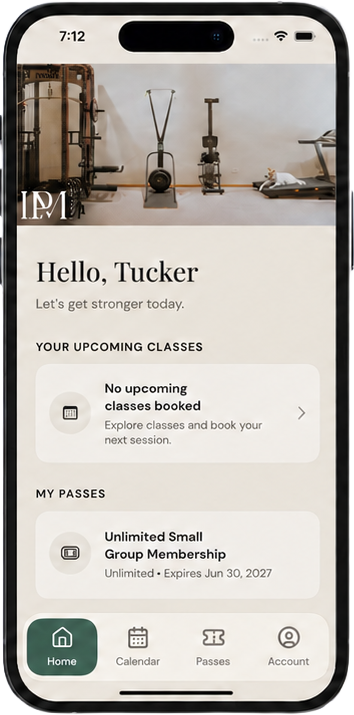 LPM Fitness member app